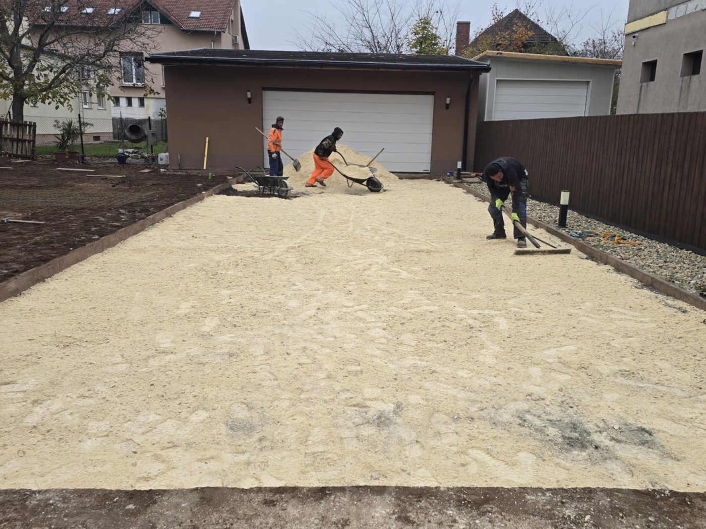 CKT beton a térkő alá – térkövezés